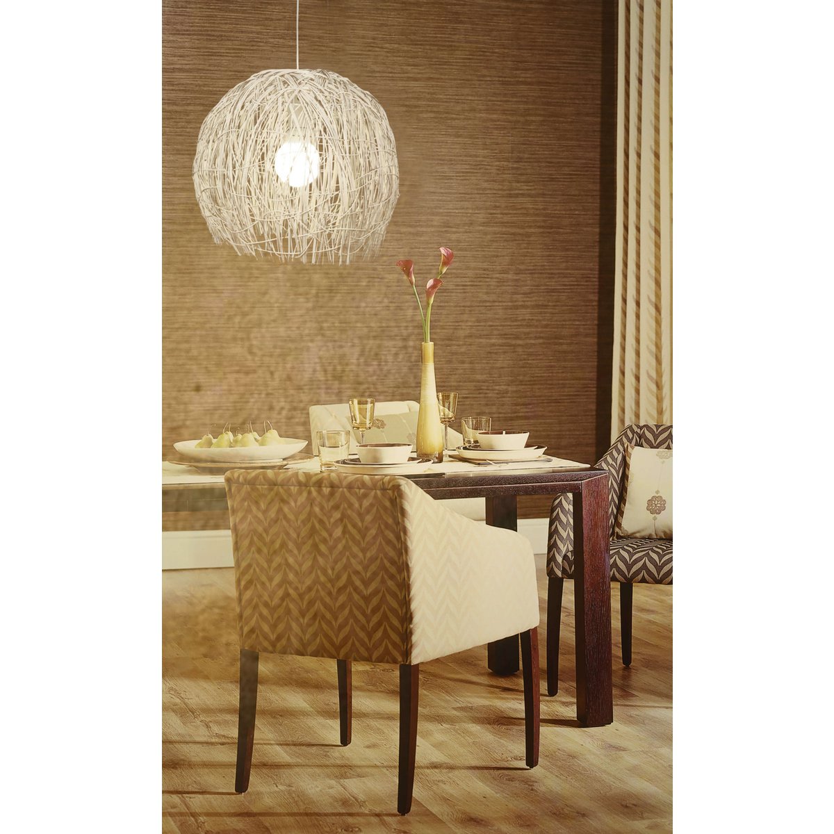 Korf Hanglamp Struwel Wit - Ø 40 cm (E27)