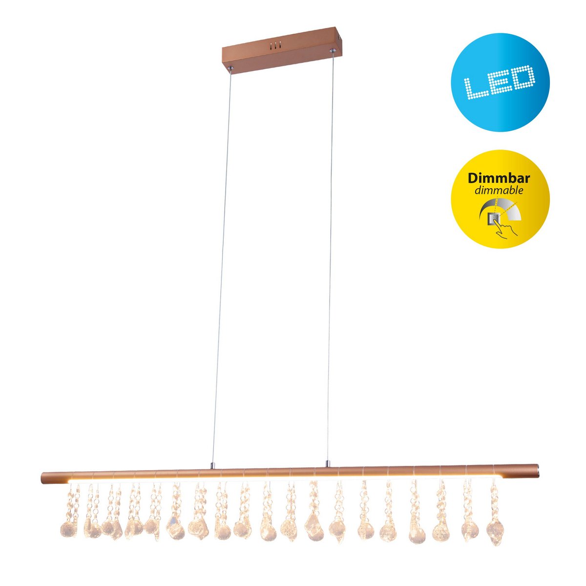 LED Hanglamp Nobilis Goud - 100 cm