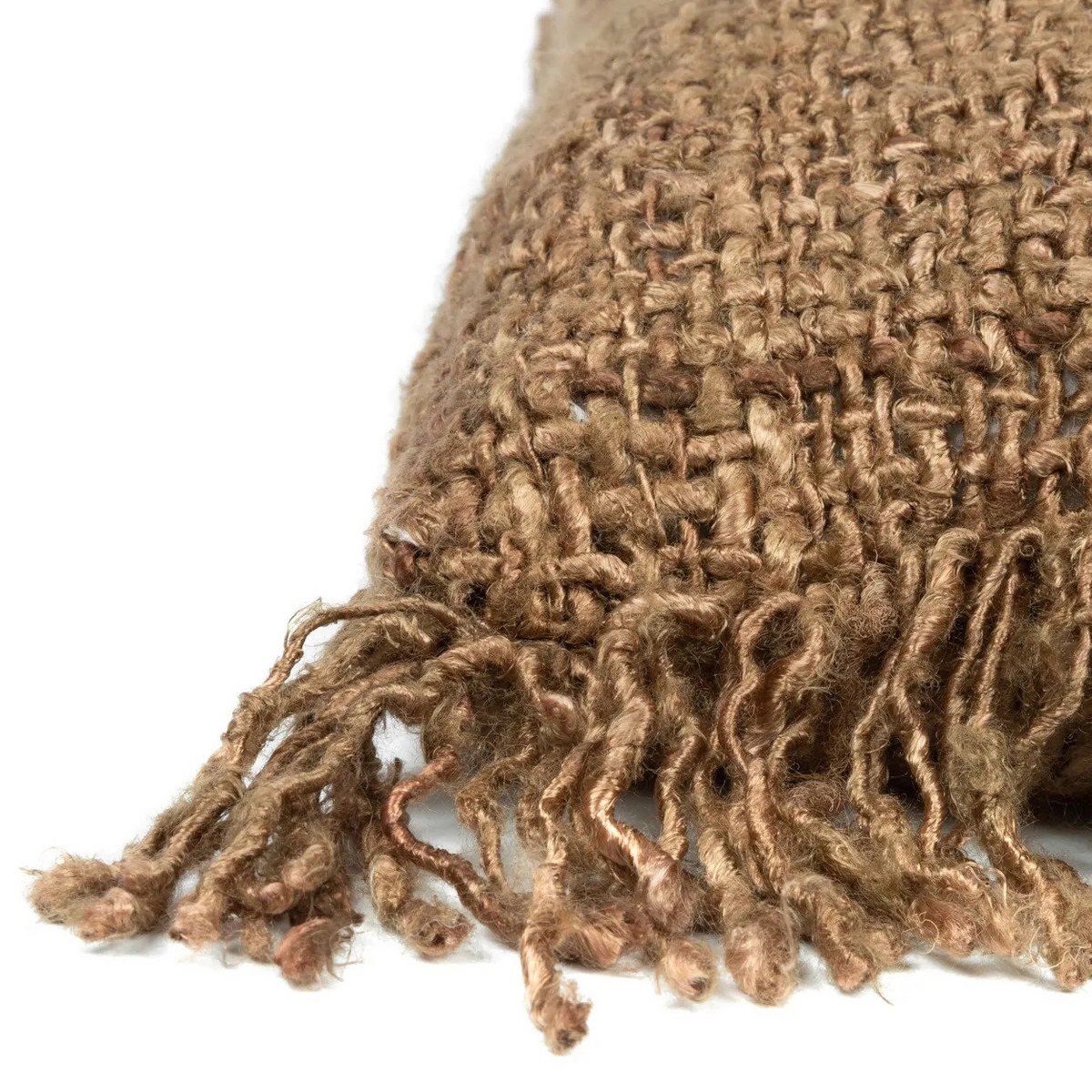 Katoenen kussenhoes bruin - 60 cm