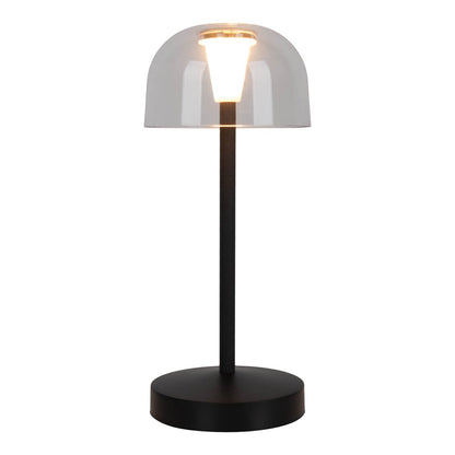 LED Acculamp Gomba Zwart (Set van 2) - 18,5 cm