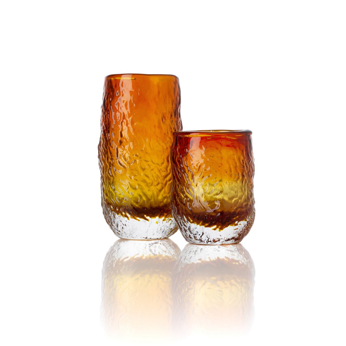 Glazen beker Glow amber