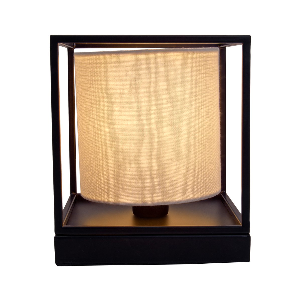 Tafellamp Beta Wit Metaal/Textiel - 15x17 cm (E14)