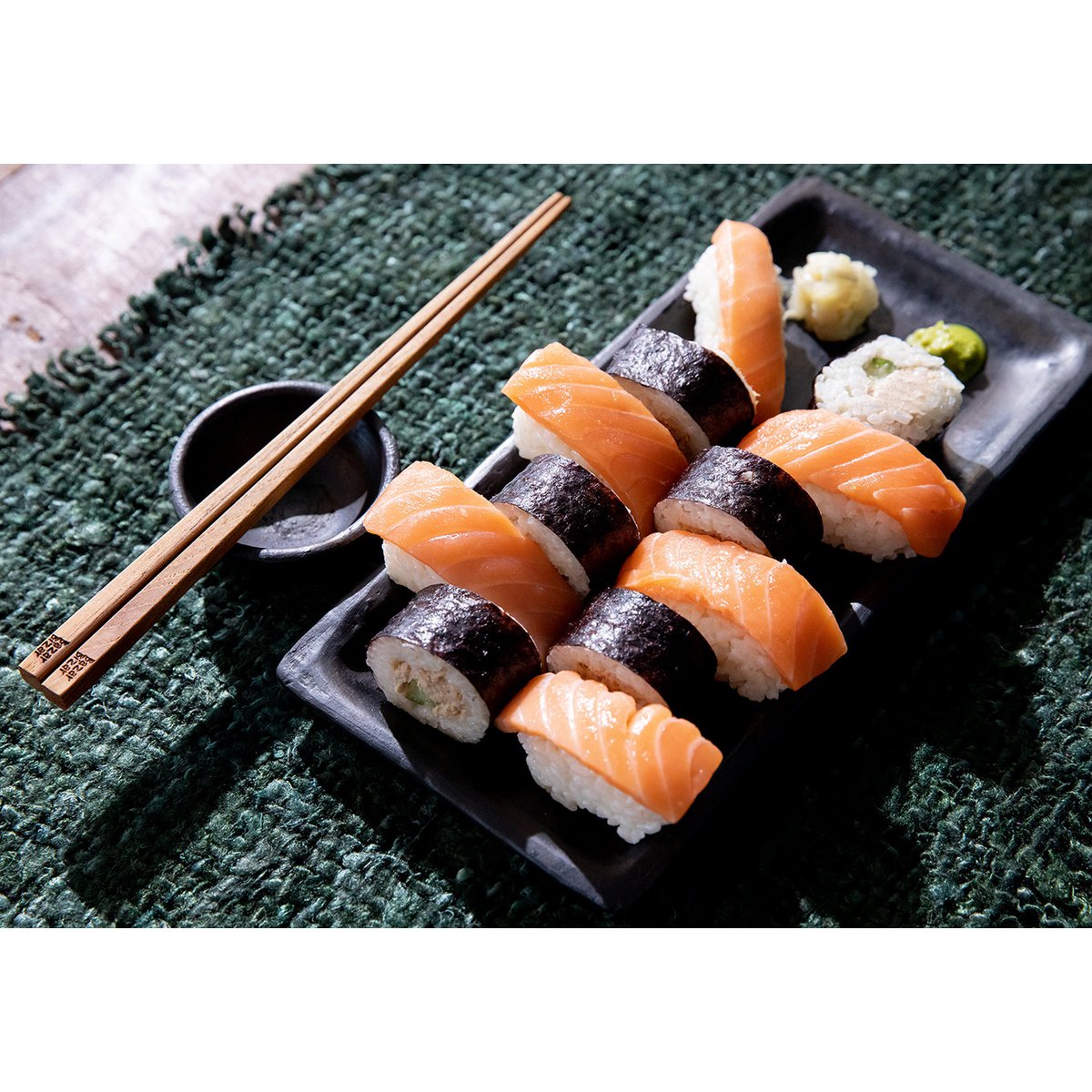 Sushi bord Burned zwart - L