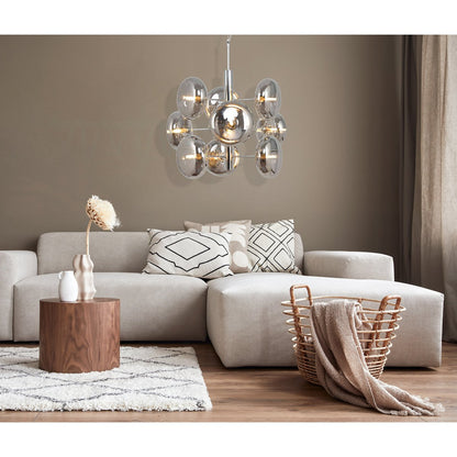 Hanglamp Orion Messing/Amberglas - Ø 53 cm (G9)