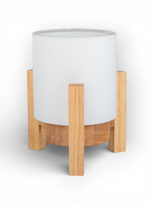 Acculamp Madita Wit/Naturel Touch - 19 cm (Dimbaar)