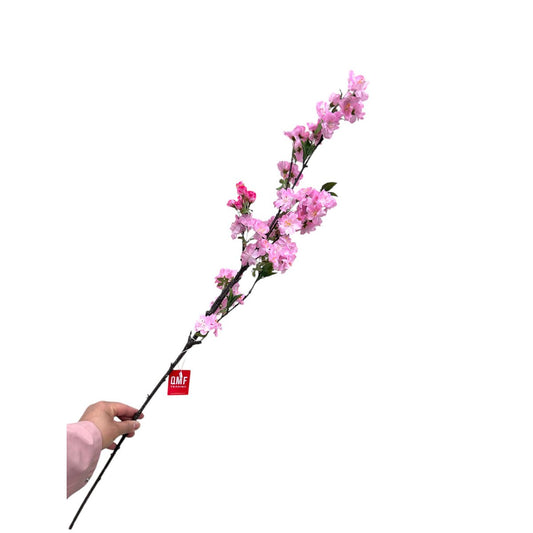 Zijden kunstbloem Kanzan roze - 110 cm