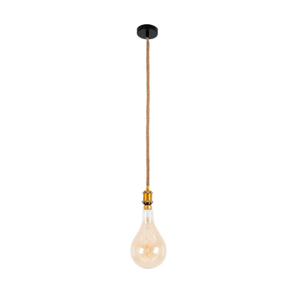 Metalen Hanglamp Ontario Oud Messing/Jute (E27)