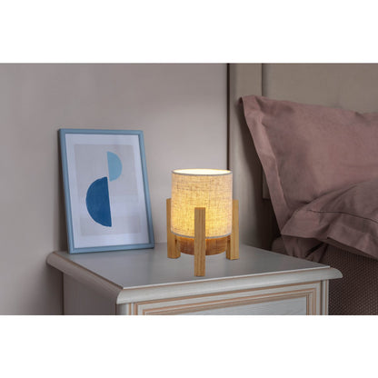 Acculamp Madita Wit/Naturel Touch - 19 cm (Dimbaar)