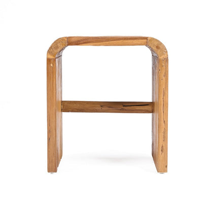 Teakhouten bijzettafel Arc naturel