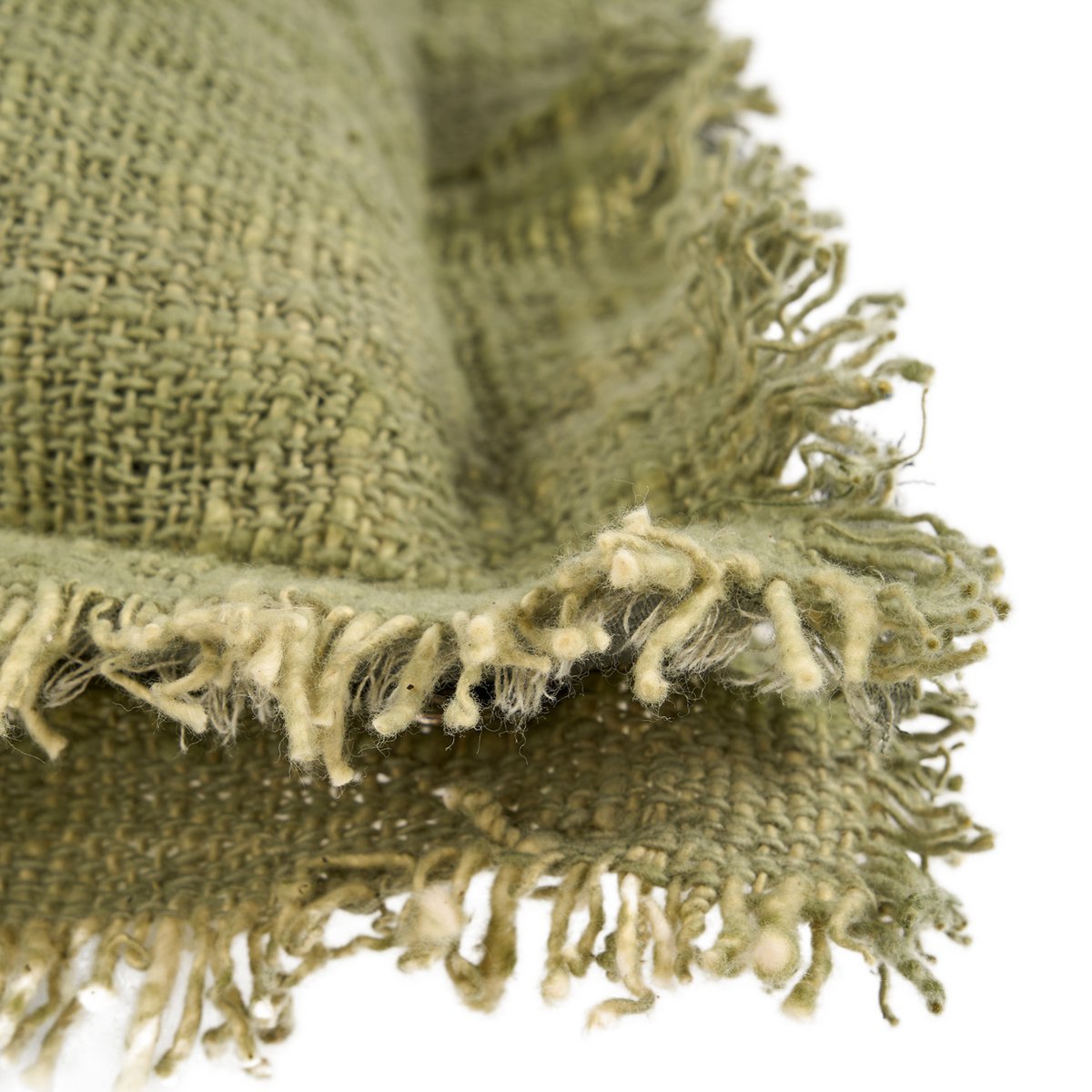 Kussenhoes Jungle fringe groen - 50x50 cm