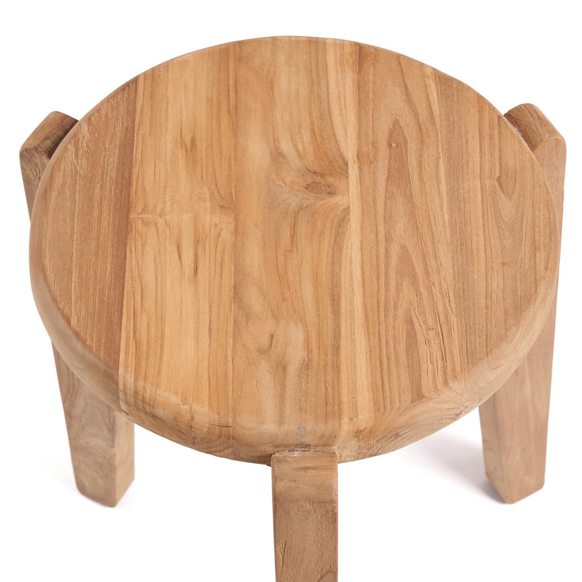 Teruggewonnen teak bijzettafel Seseh naturel
