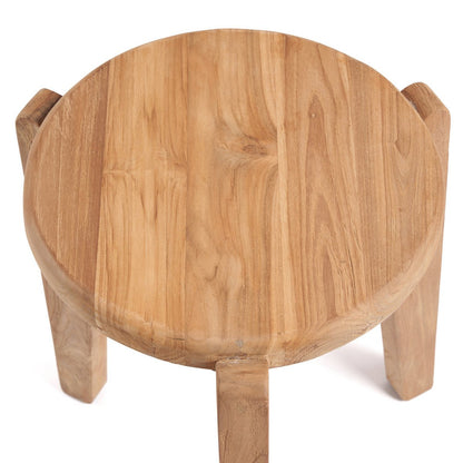 Teruggewonnen teak bijzettafel Seseh naturel