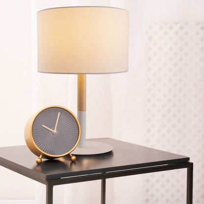 Tafellamp Tessile Wit/Naturel - 37 cm (E14)