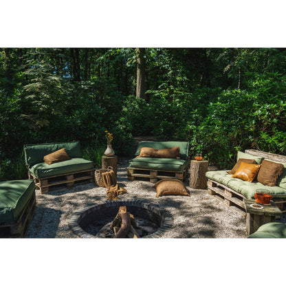 Katoenen kussenhoes Boho bruin - 30x50 cm