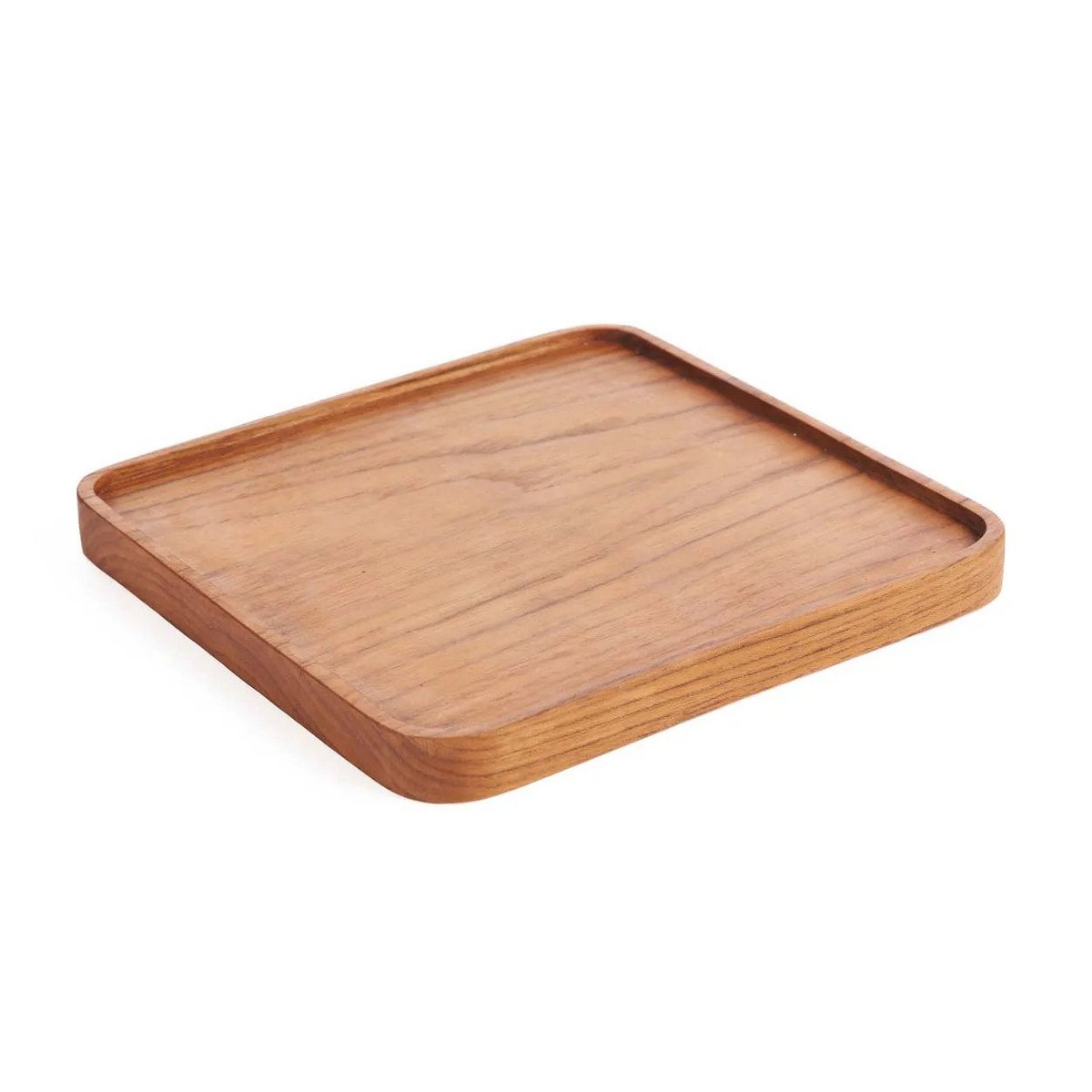 Teak vierkant bord Classic naturel - M