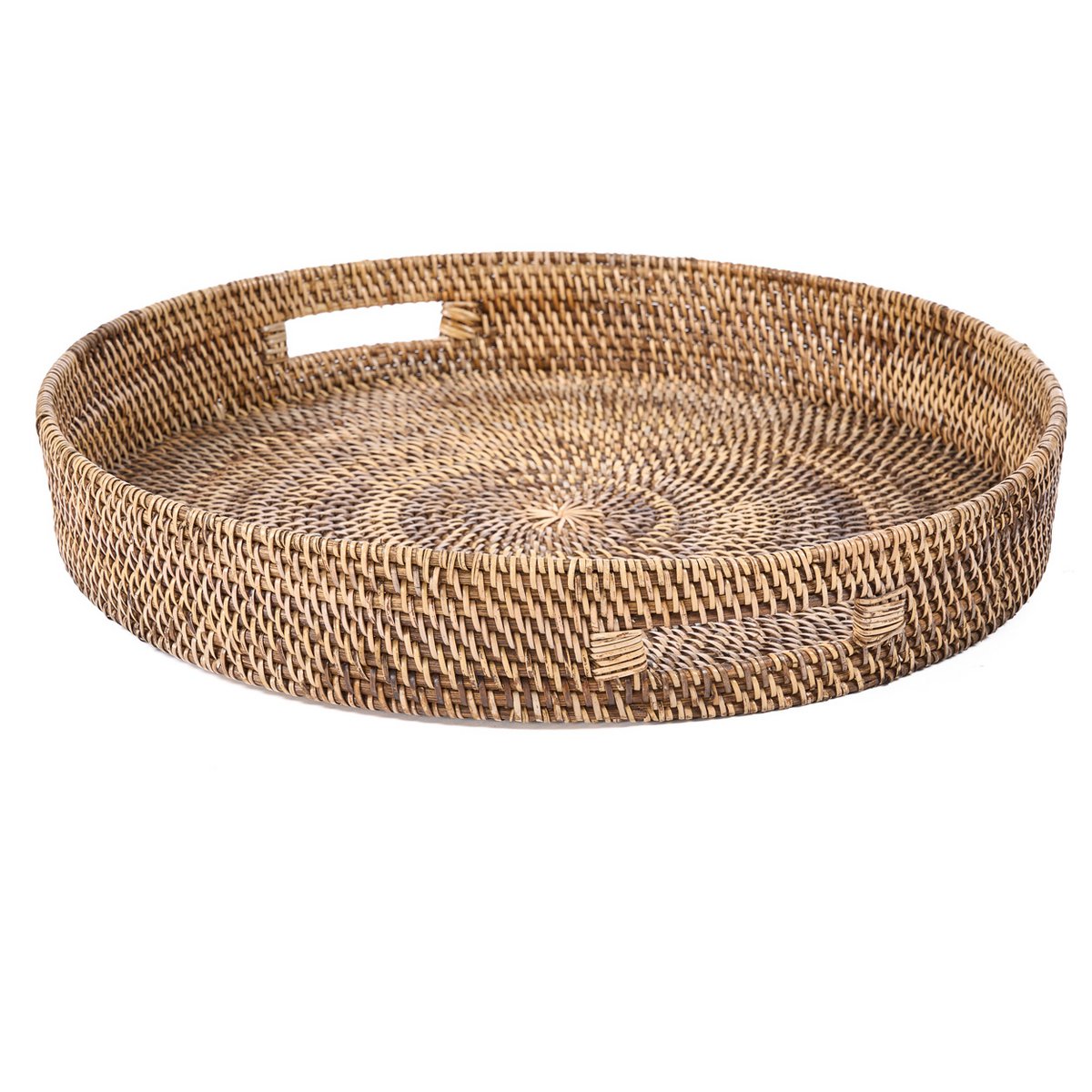 Rotan dienblad Carry-all natuurlijk bruin - L