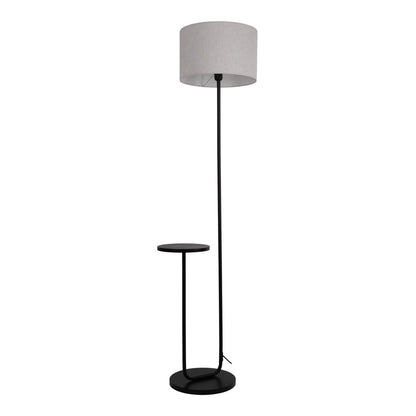 Vloerlamp Tordis met Tafel Zwart/Wit - 157 cm (E27)