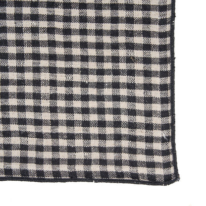 Linnen servet Picknick natuurlijk zwart - 45 cm