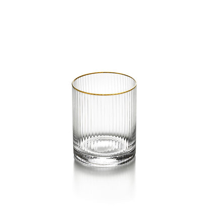 Glazen lowball Golden sip goud