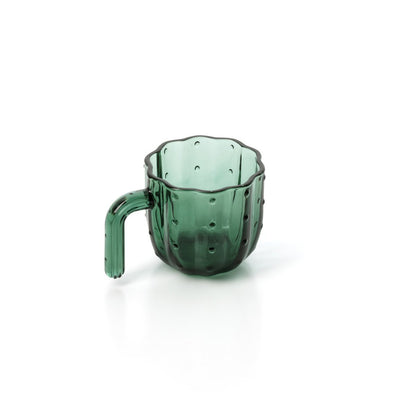 Glazen drinkglas Stack-a-Cactus groen (Set van 4)