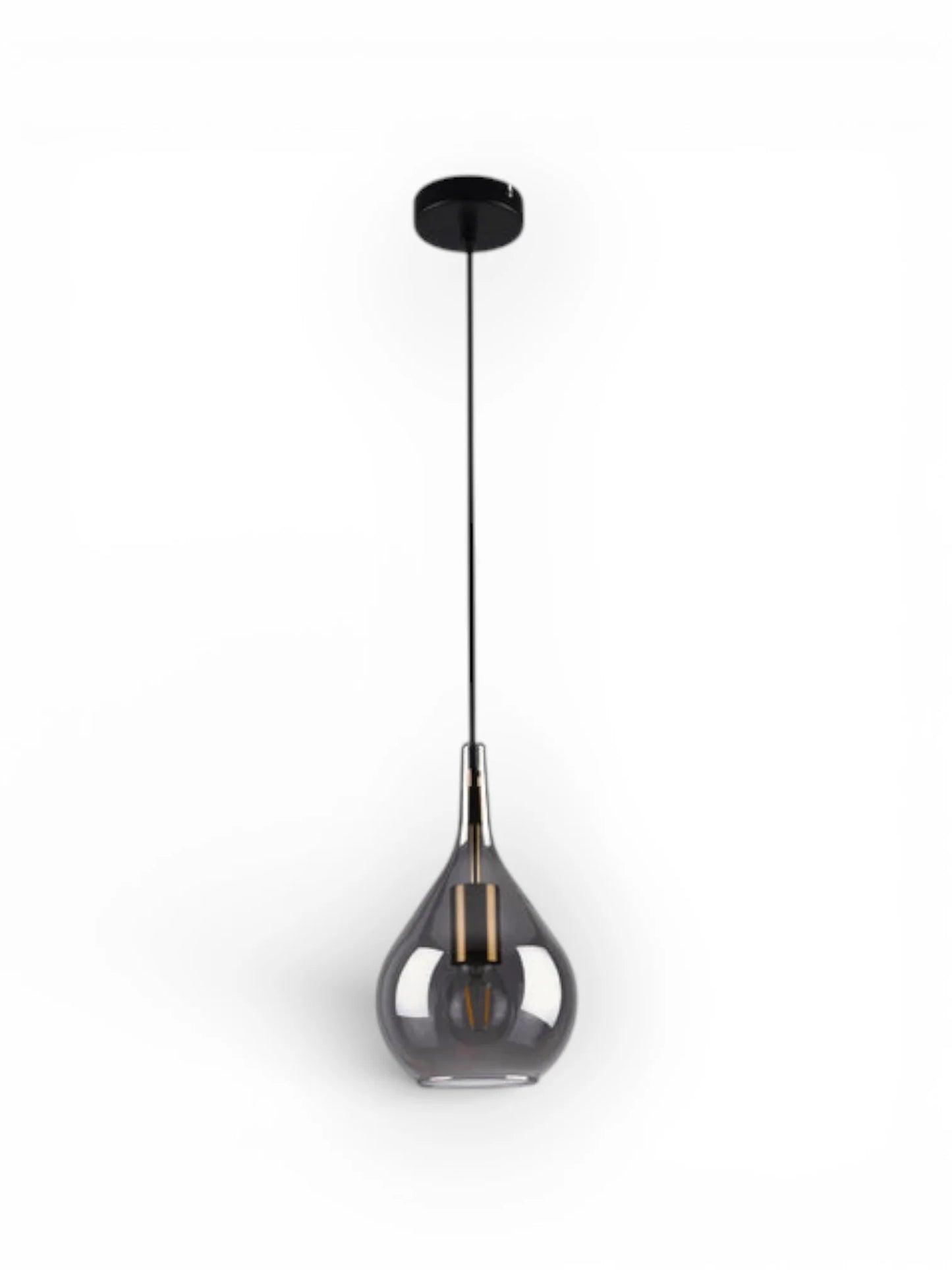 Hanglamp Gota Rookglas - Ø 20 cm (E27)