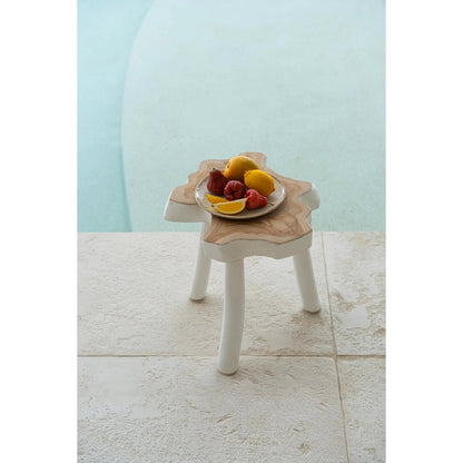 Porseleinen saladebord Cascais creme/bruin