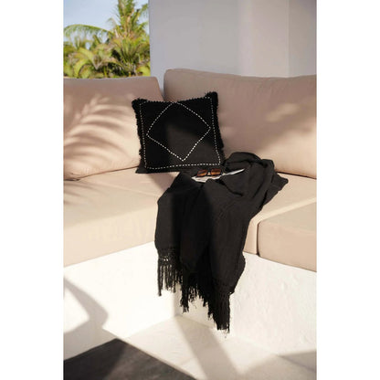 Kussenhoes Kasbah zwart/wit