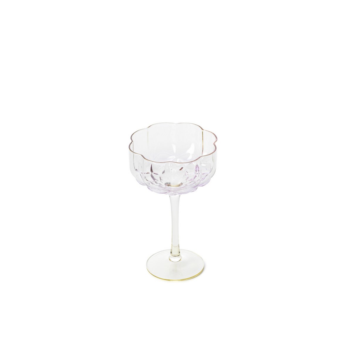 Glazen cocktailcoupe Pink blush roze