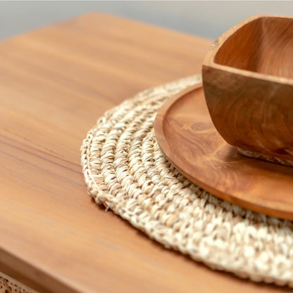 Raffia Placemat Rond Urup - Set van 2, 4 of 6
