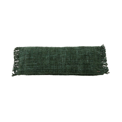 Katoenen kussenhoes Oh my gee bosgroen - 35x100 cm