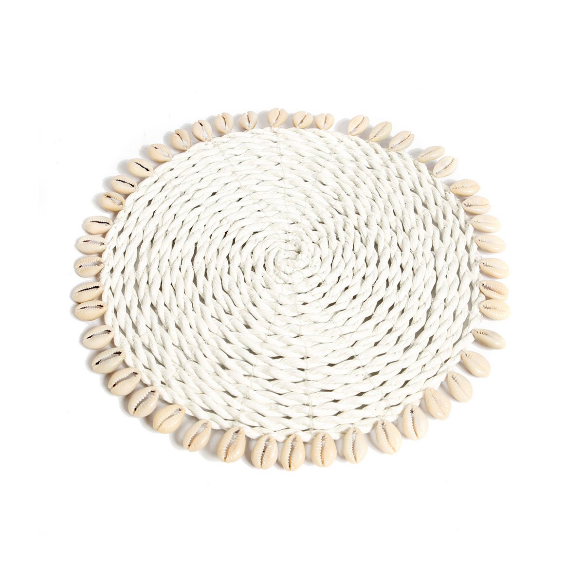 Zeegras panonderzetter Seagrass shell pan coaster natuur