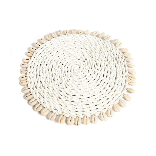 Zeegras panonderzetter Seagrass shell pan coaster natuur