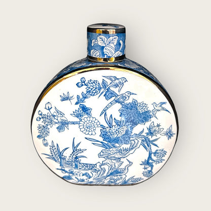 Porseleinen vazen Parijse delfts blauw (Set van 2)