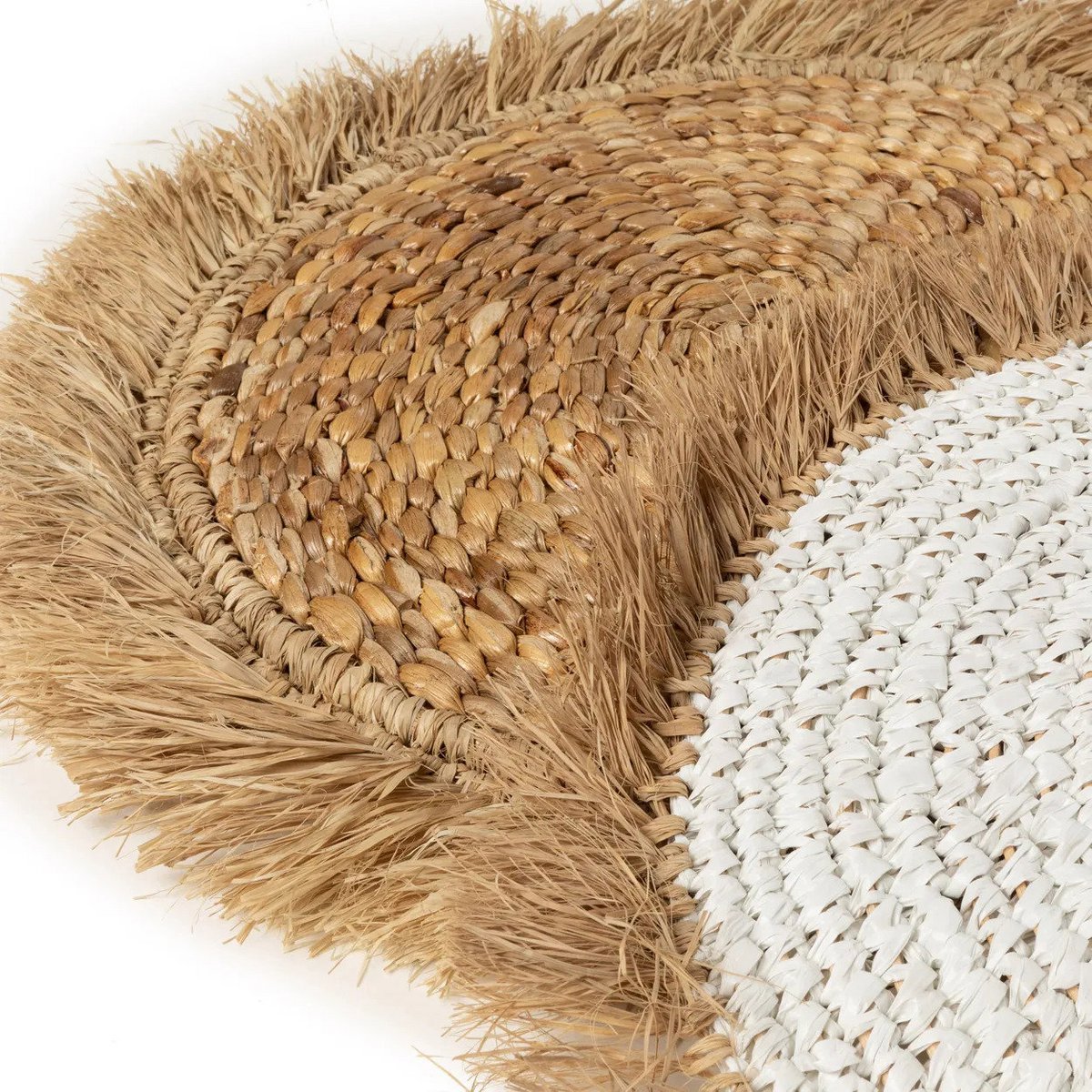 Placemat Waterhyacint raffia naturel - 45 cm