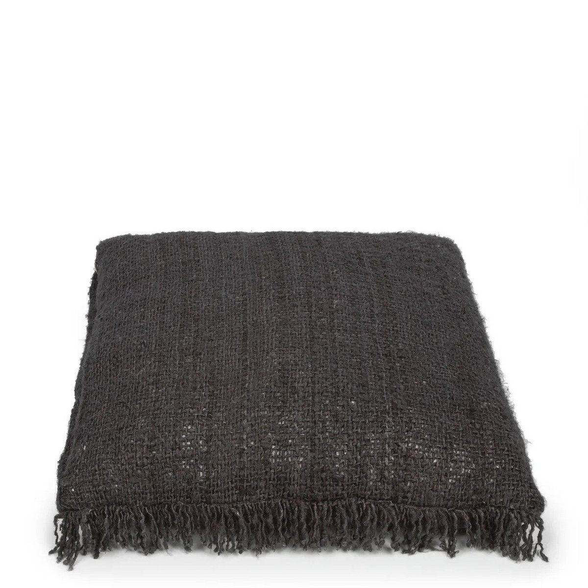 Katoenen kussenhoes Oh my gee zwart marine - 60x60 cm