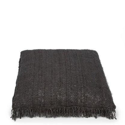 Katoenen kussenhoes Oh my gee zwart marine - 60x60 cm