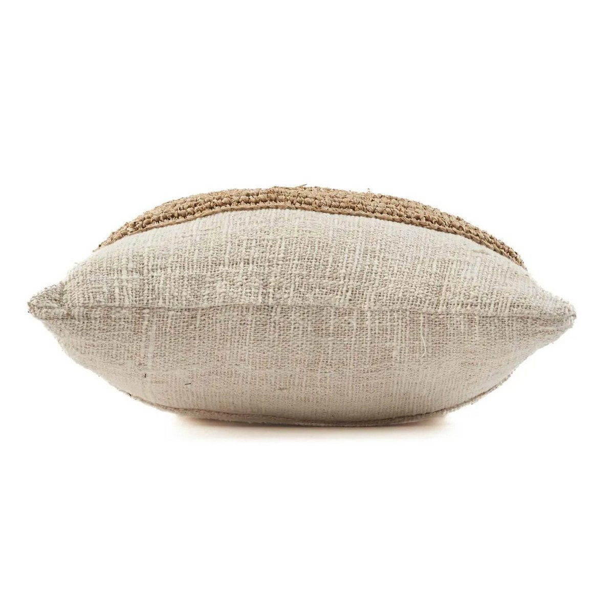 Raffia kussenhoes Stempel natuurlijk