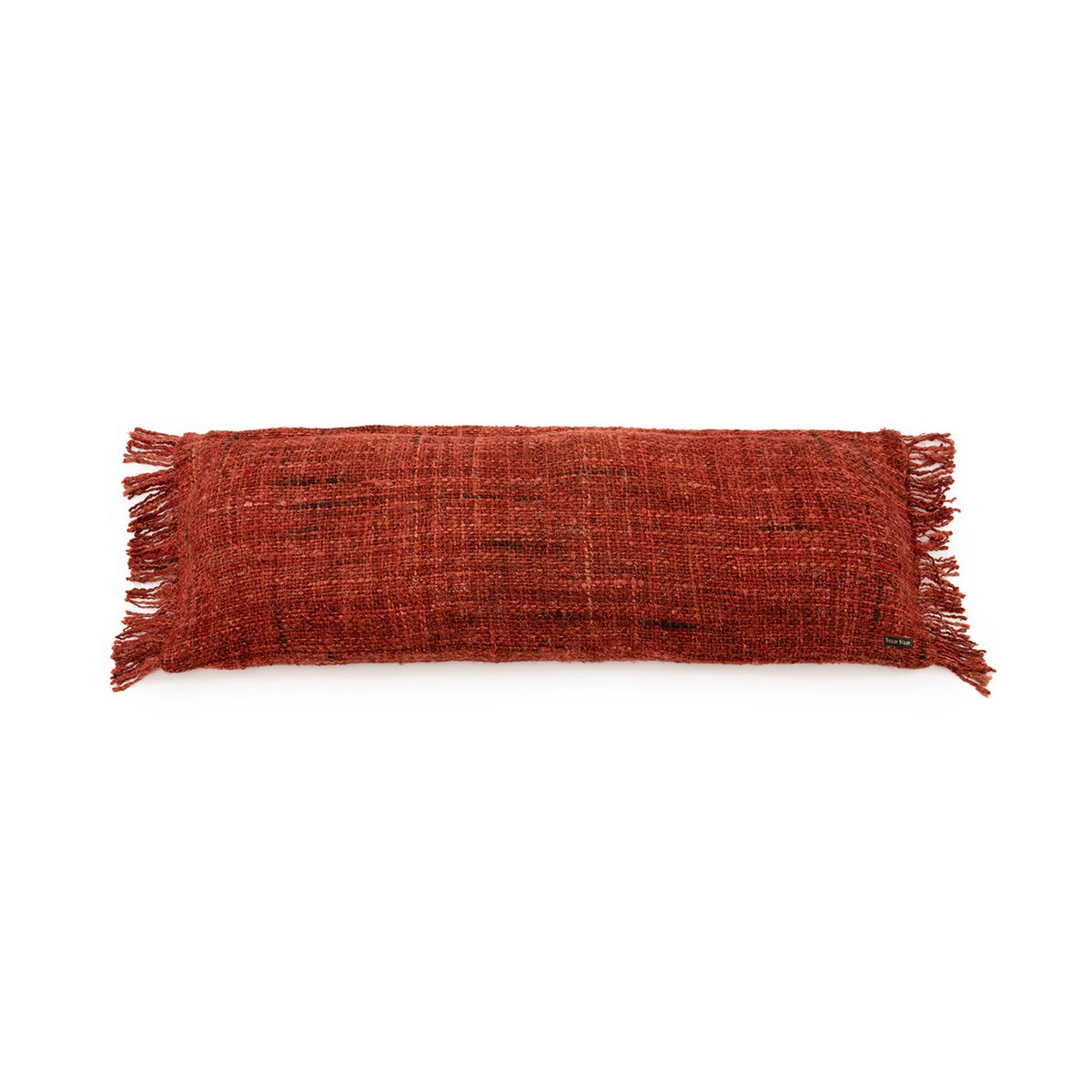 Katoenen kussenhoes Oh my gee kersenrood - 35x100 cm