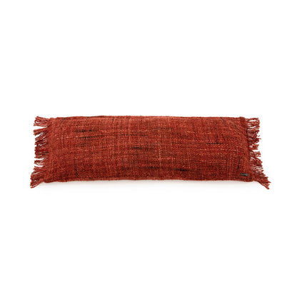 Katoenen kussenhoes Oh my gee kersenrood - 35x100 cm