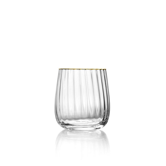 Glazen tumbler Golden rim goud