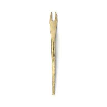Goudkleurige olijfvork Olijfvork goud - L