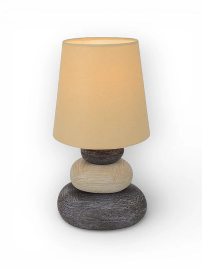 Keramische Tafellamp Stoney Naturel - 31 cm (E14)