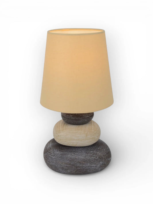 Keramische Tafellamp Stoney Naturel - 31 cm (E14)