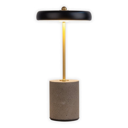 Acculamp Seta Zwart Metaal/Beton - 30 cm
