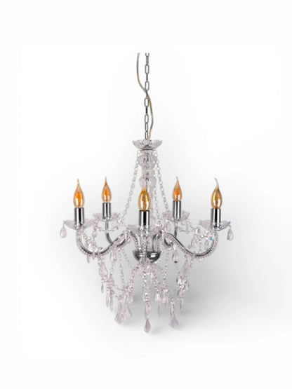 Kroonluchter Cecilia 5-Lichts Chroom - Ø 52 cm (E14)