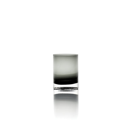 Glazen tumbler Dot rokerig grijs