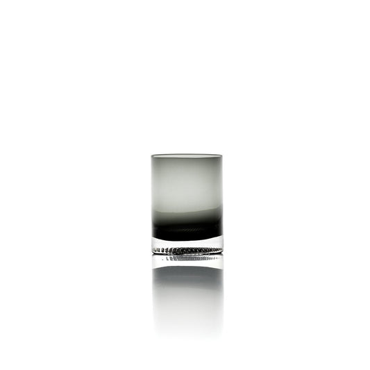 Glazen tumbler Dot rokerig grijs