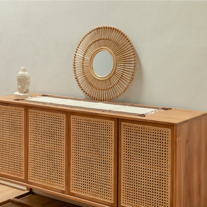 Wandspiegel Rotan Bumi - Ø 58 cm