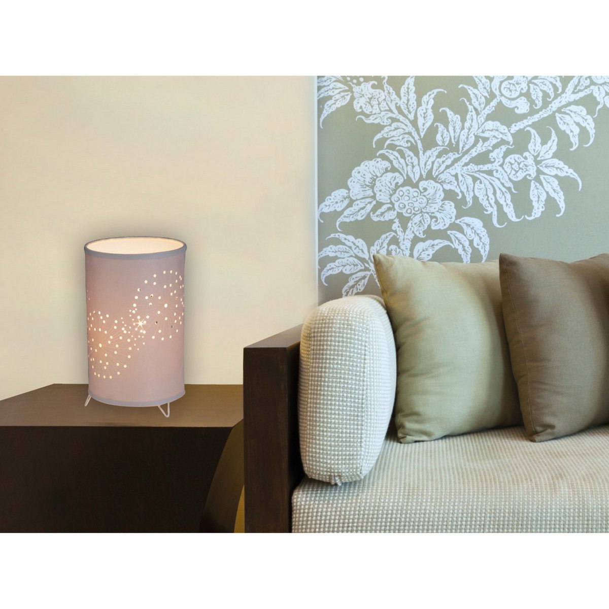 Stoffen Tafellamp Aurona - 25 cm