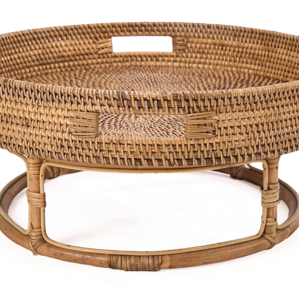 Rattan dienblad Rise natuurlijk bruin - 50 cm